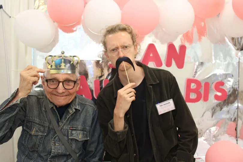 Photo prise au photobooth lors de l'anniversaire d'Au 37Bis.
