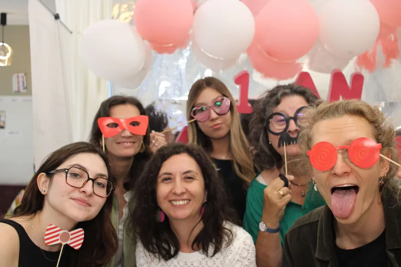 Photo prise au photobooth lors de l'anniversaire d'Au 37Bis.