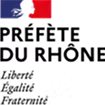 Logo Préfète du Rhône.